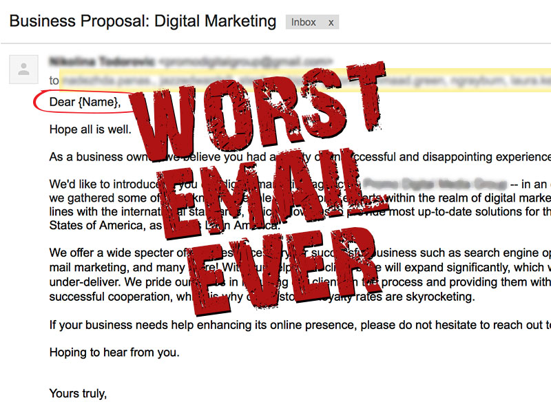 When Email Marketing Goes Wrong