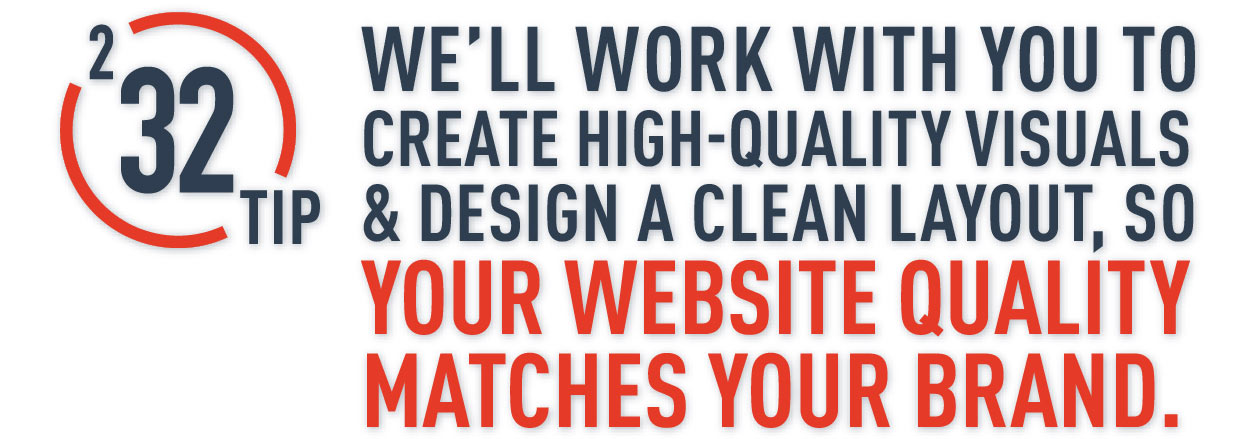 Make sure your website matches your brand